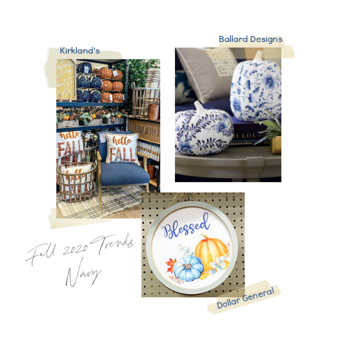 {DIY} Navy Charger Plate Fall Decor Katie Drane Blog