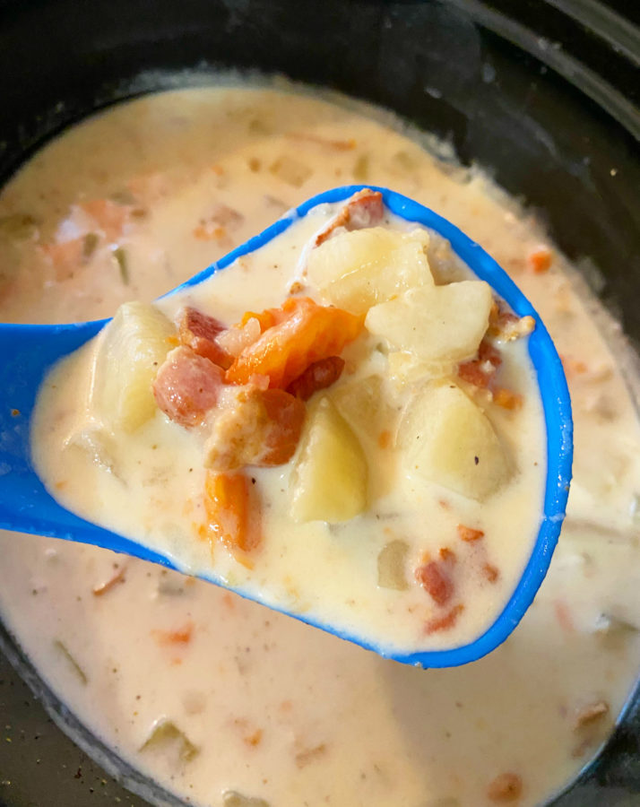 Crock Pot Potato and Bacon Soup Katie Drane Blog