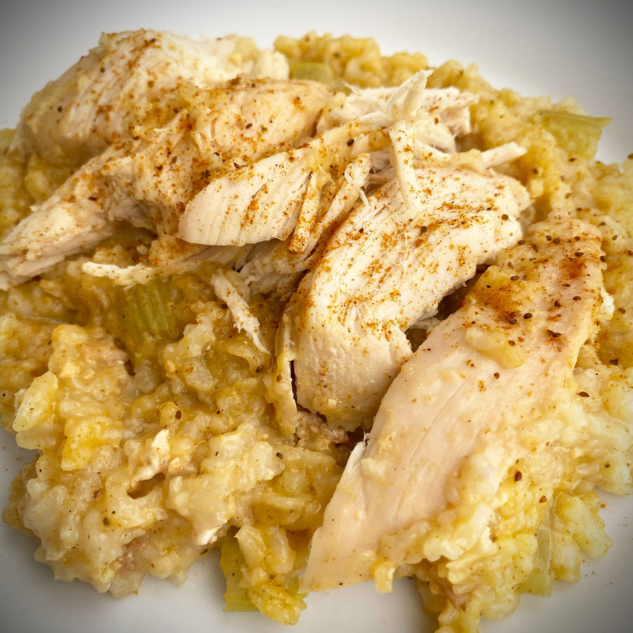 crock pot chicken and rice for one