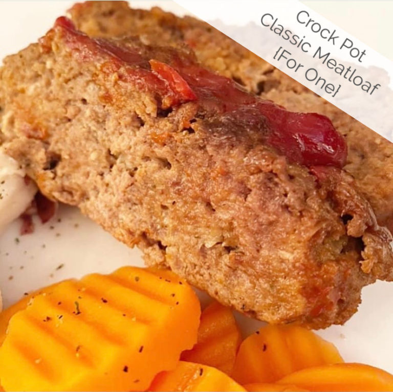 Crock Pot Meatloaf for One! Katie Drane Blog