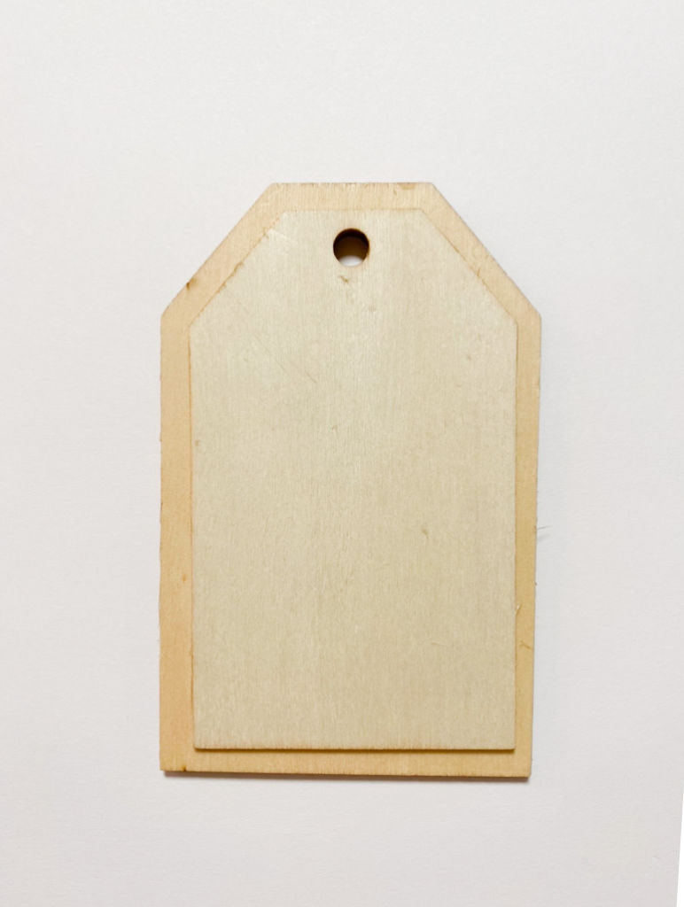 woodcut craft tag
