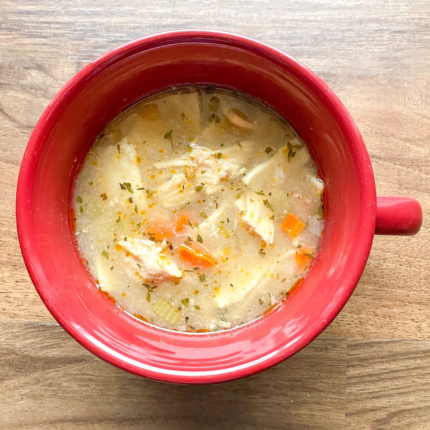 Crock Pot Chicken Noodle Soup for One! Katie Drane Blog