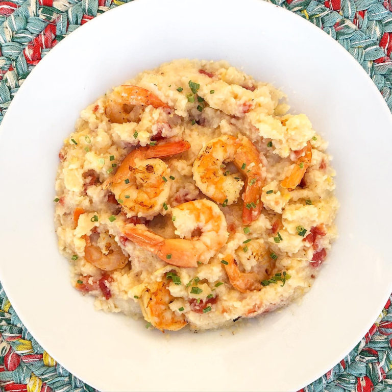 Crock Pot Shrimp and Cheesy Grits Katie Drane Blog